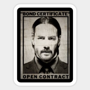 bond certificate Sticker